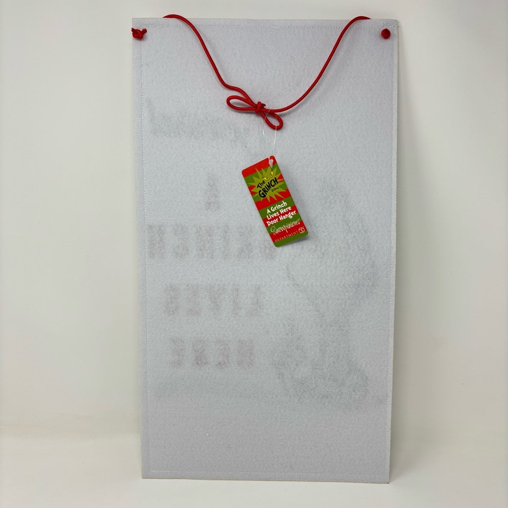 Department 56 Dr. Seuss The Grinch Door Hanger Snowpinions NWT Christmas Holiday - Picture 2 of 4